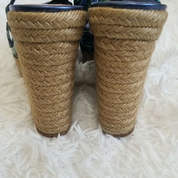 Lanvin Blue Metallic Espadrilles Sz 10.5 - Picture 14 of 15